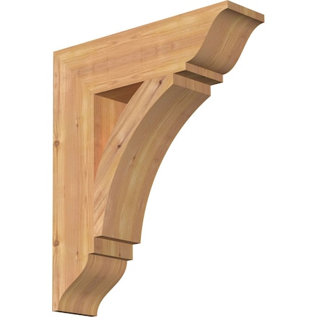 Ekena Millwork Thorton Traditional Smooth Bracket, Western Red Cedar, 5 1/2"W x 22"D x 26"H BKT06X22X26THR01SWR